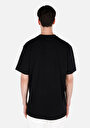 thumb-Comfort Fit Yuvarlak Yaka Düz Erkek Siyah Kısa Kol Tişört