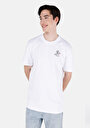 thumb-Comfort Fit Yuvarlak Yaka Düz Erkek Beyaz Kısa Kol Tişört