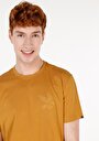 thumb-Regular Fit Yuvarlak Yaka Düz Erkek Sari Kısa Kol Tişört