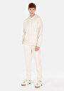 thumb-Regular Fit Orta Bel  Erkek Ekru Eşofman Altı