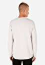 thumb-Regular Fit Yuvarlak Yaka  Erkek Gri Uzun Kol Tişört
