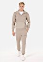 thumb-Slim Fit Orta Bel  Erkek Bej Eşofman Altı