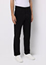 thumb-Regular Fit Orta Bel Düz Paça Erkek Siyah  Pantolon