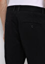 thumb-Regular Fit Orta Bel Düz Paça Erkek Siyah  Pantolon