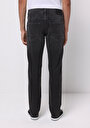 thumb-Straight Fit Düşük Bel Düz Paça Erkek Siyah Jean Pantolon