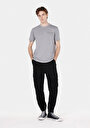 thumb-Regular Fit Yuvarlak Yaka Düz Erkek Gri Kısa Kol Tişört