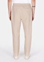 thumb-Slim Fit Orta Bel Düz Erkek Bej Eşofman Altı