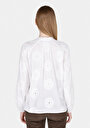 thumb-Regular Fit Hakim Yaka Düz Kadın Beyaz Uzun Kol Gömlek