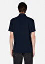 thumb-Comfort Fit Polo Yaka Düz Erkek Lacivert Kısa Kol Tişört