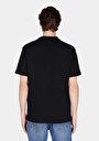 thumb-Comfort Fit Yuvarlak Yaka Düz Erkek Siyah Kısa Kol Tişört