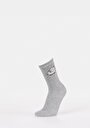 thumb-Kadın Gri Çorap