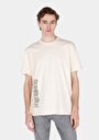 thumb-Comfort Fit Yuvarlak Yaka Düz Erkek Bej Kısa Kol Tişört