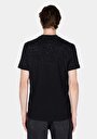 thumb-Regular Fit Yuvarlak Yaka Baskılı Erkek Siyah Kısa Kol Tişört