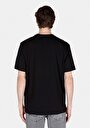 thumb-Comfort Fit Yuvarlak Yaka Düz Erkek Siyah Kısa Kol Tişört