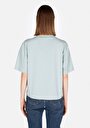 thumb-Regular Fit Yuvarlak Yaka Düz Kadın Yeşil Kısa Kol Tişört