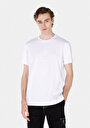 thumb-Regular Fit Yuvarlak Yaka Düz Erkek Beyaz Kısa Kol Tişört