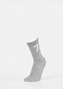thumb-Kadın Gri Çorap