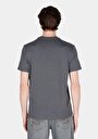 thumb-Regular Fit Yuvarlak Yaka Düz Erkek Antrasit Kısa Kol Tişört