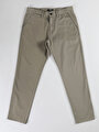 thumb-Regular Fit Orta Bel Düz Paça Erkek Yeşil  Pantolon