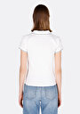 thumb-Slim Fit Polo Yaka Düz Kadın Beyaz Kısa Kol Tişört