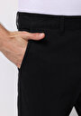 thumb-Slim Fit Orta Bel Düz Paça Erkek Siyah  Pantolon