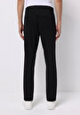 thumb-Slim Fit Orta Bel Düz Paça Erkek Siyah Düğmeli Pantolon