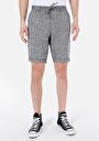 thumb-Regular Fit Cepsiz Orta Bel Düz Erkek Gri Şort