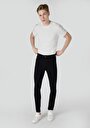 thumb-Skinny Fit Yüksek Bel Dar Paça Erkek Siyah Jean Pantolon
