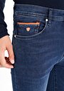 thumb-Skinny Fit Düşük Bel Dar Paça Erkek Koyu İndigo Jean Pantolon