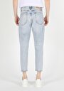 thumb-Carrot Fit Drop Crotch Havuç Paça Erkek Denim İndigo Jean Pantolon
