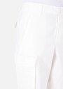 thumb-Regular Fit Yüksek Bel Geniş Paça Kadın Beyaz  Pantolon