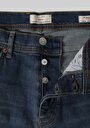 thumb-Loose Straight Fit Orta Bel Düz Paça Erkek Koyu İndigo Jean Pantolon