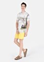 thumb-Slim Fit  Erkek Sari Deniz Şortu