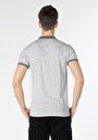 thumb-Regular Fit Polo Yaka  Erkek Gri Kısa Kol Tişört