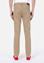 thumb-Straight Fit Düşük Bel Düz Paça Erkek Kahverengi Astarsız Pantolon