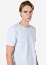 thumb-Regular Fit Yuvarlak Yaka Düz Erkek Mavi Kısa Kol Tişört