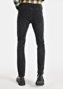 thumb-Straight Fit Düşük Bel Düz Paça Erkek Siyah Jean Pantolon