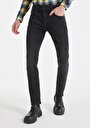 thumb-Straight Fit Düşük Bel Düz Paça Erkek Siyah Jean Pantolon