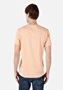 thumb-Regular Fit Yuvarlak Yaka Düz Erkek Turuncu Kısa Kol Tişört
