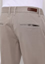thumb-Slim Fit Orta Bel Düz Paça Erkek Bej  Pantolon