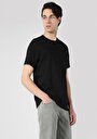 thumb-Regular Fit Yuvarlak Yaka Düz Erkek Siyah Kısa Kol Tişört