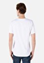 thumb-Regular Fit V Yaka Düz Erkek Beyaz Kısa Kol Tişört