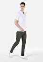 thumb-Slim Fit Orta Bel Düz Paça Erkek Yeşil  Pantolon