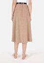 thumb-Maxi Length   Kadın Bej Etek