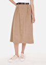 thumb-Maxi Length   Kadın Bej Etek