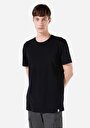 thumb-Regular Fit Yuvarlak Yaka Düz Erkek Siyah Kısa Kol Tişört