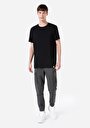 thumb-Regular Fit Yuvarlak Yaka Düz Erkek Siyah Kısa Kol Tişört