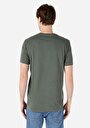 thumb-Regular Fit Yuvarlak Yaka Düz Erkek Yeşil Kısa Kol Tişört