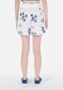 thumb-Regular Fit Orta Bel  Kadın Beyaz Şort