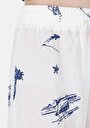 thumb-Regular Fit Orta Bel  Kadın Beyaz Şort